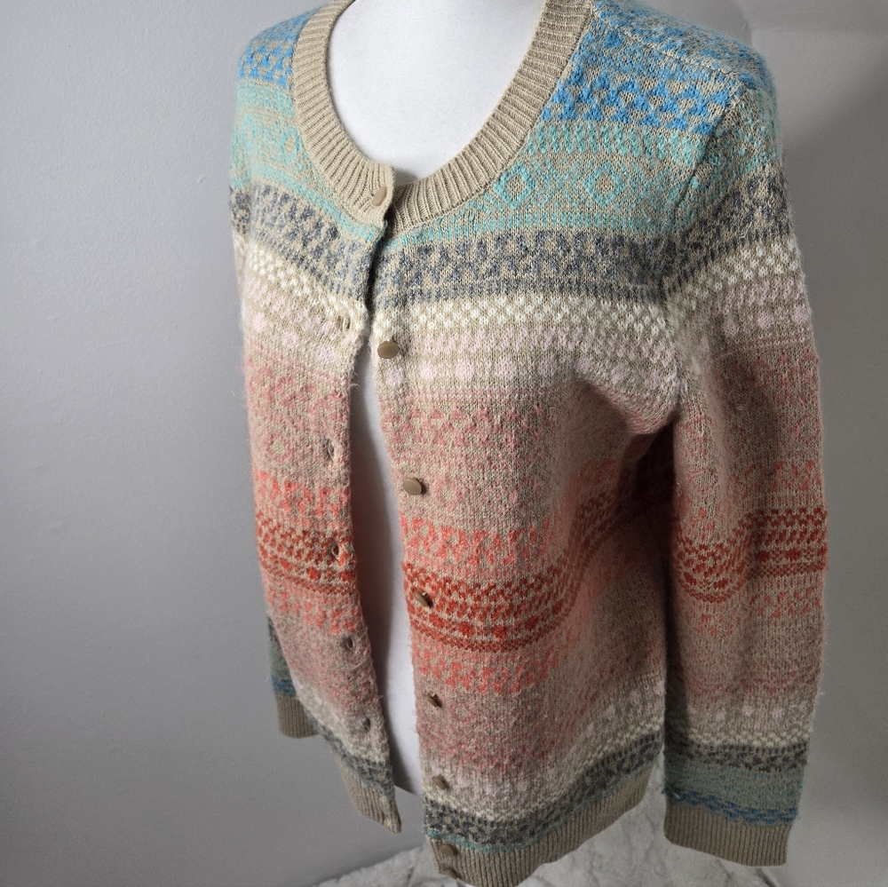 Talbots Multicolor Patterned Women's Sweater - Picture 2 of 8